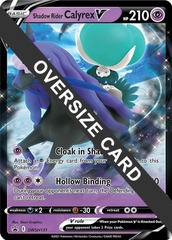 OVERSIZED Shadow Rider Calyrex V SWSH131 Wave Holo Promo